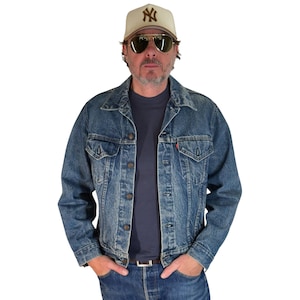 Maat 42US / 52EU. Vintage jaren 80 70506 Levis jack met 4 zakken Gemaakt in de VS