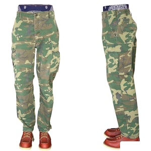 Small long. Authentic US Army 1977  camouflage jungle pants.