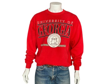 XL. Bluza z lat 90. Vintage Georgia University, wyprodukowana w USA