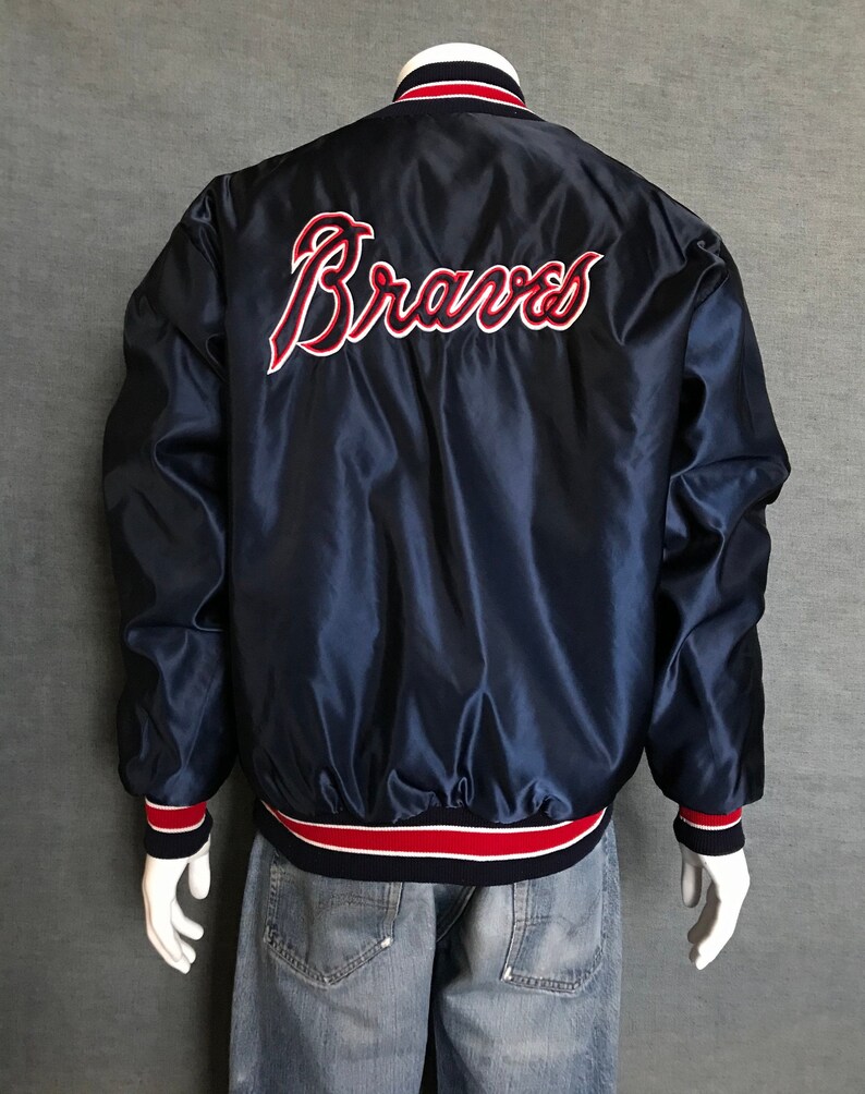 Atlanta Braves Baseball varsity jacket made by DeLong Size: XL | Etsy