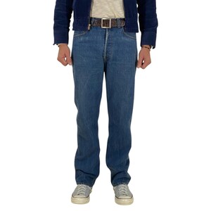 Jeans Levi's 501 Vintage Denim 34X32, fabricado nos EUA em 1989