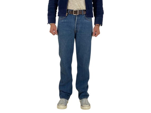 Vintage 1989 Levi's 501 Jeans Made USA Classic Blue Denim Size