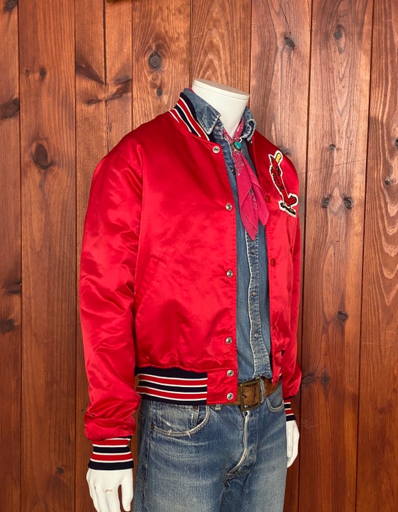 Medium. Vintage St. Louis Cardinals Satin Starter Varsity Jacket