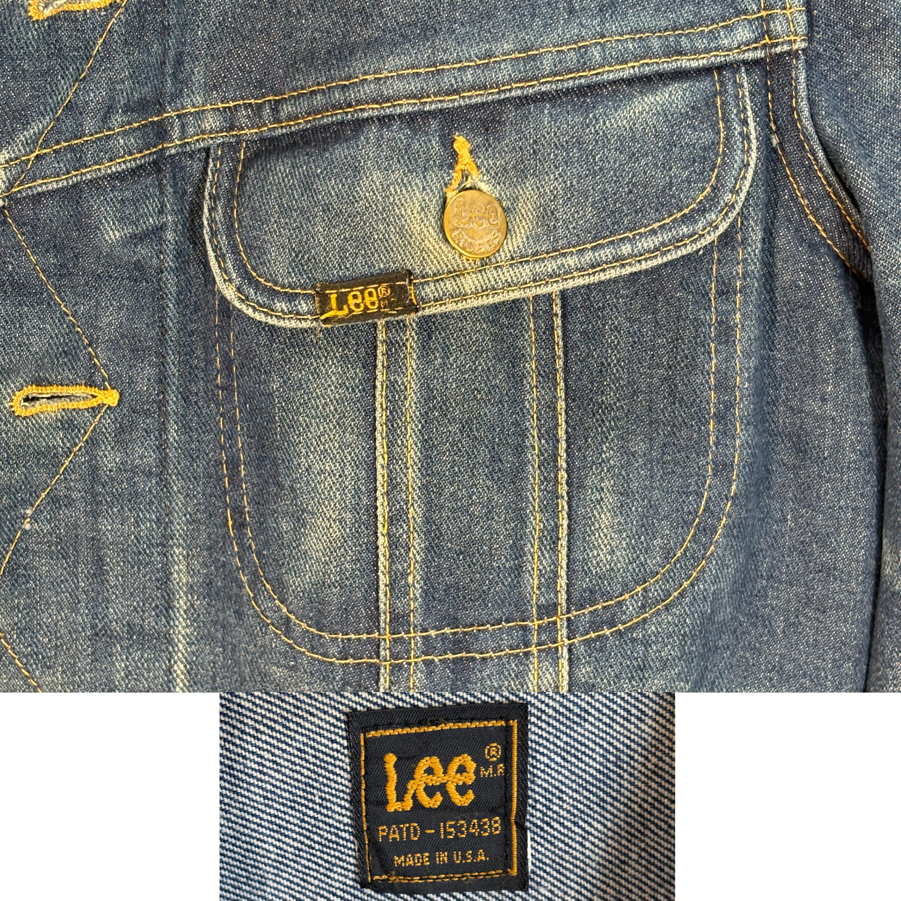 Size 40L US / 50L EU. Vintage 1970s Lee Denim Jacket – 2