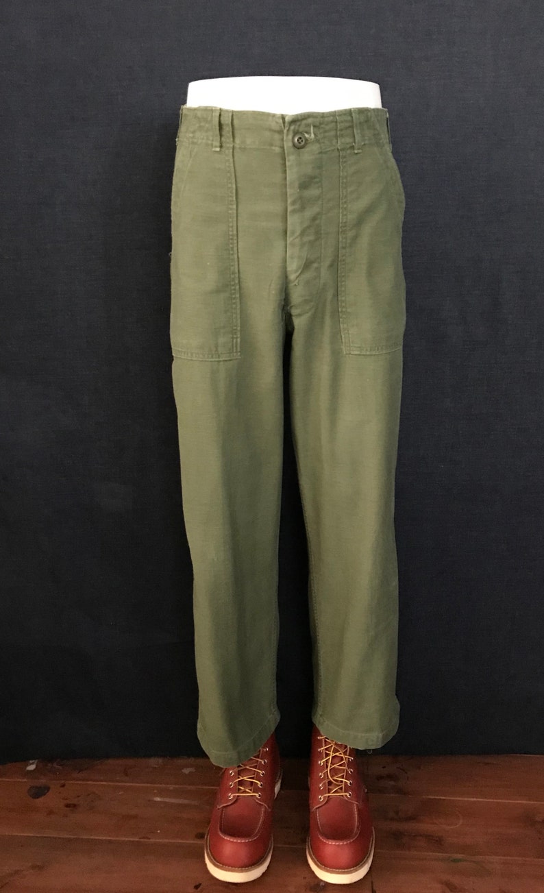 Vintage OG107 fatigue pants Measured size 28x28 army Etsy
