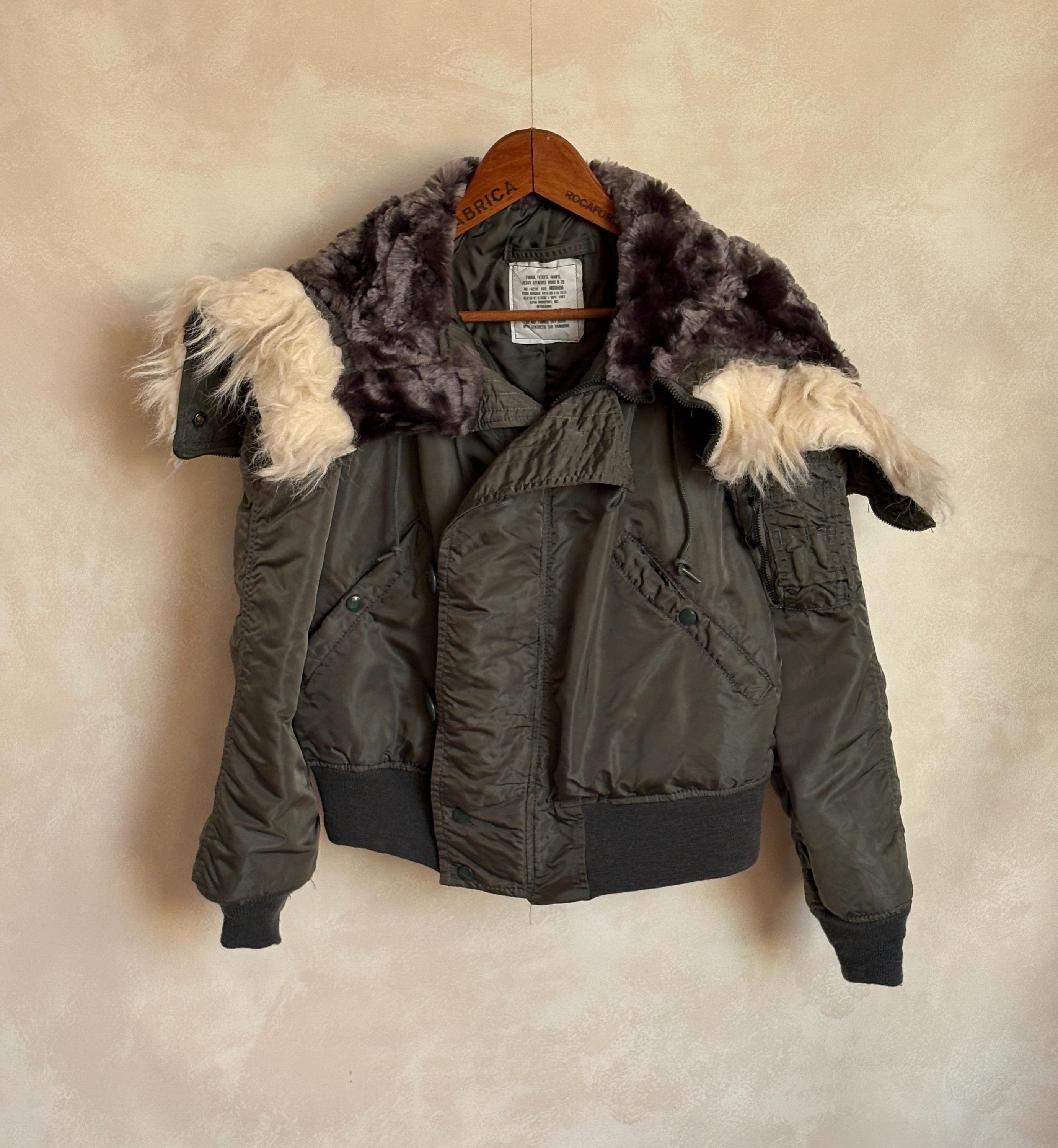 Vintage US Air Force N-2B Flight Jacket | Fur Hood Military Parka