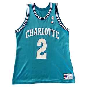 Size 44. Champion NBA Johnson #2 Jersey Charlotte Hornets. Made In USA