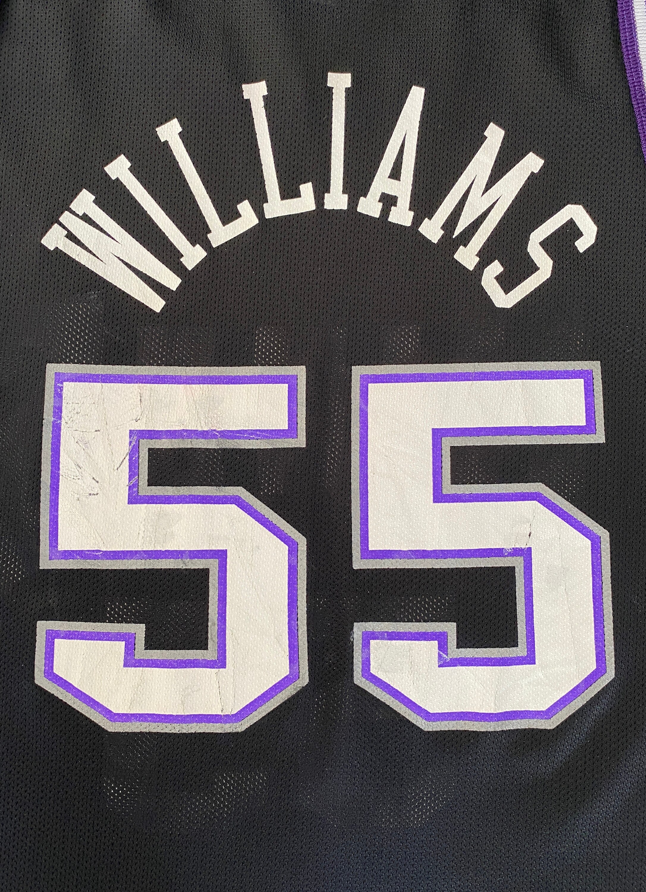 Size 44. 55 Jason Williams 90s Champion NBA Kings Jersey 