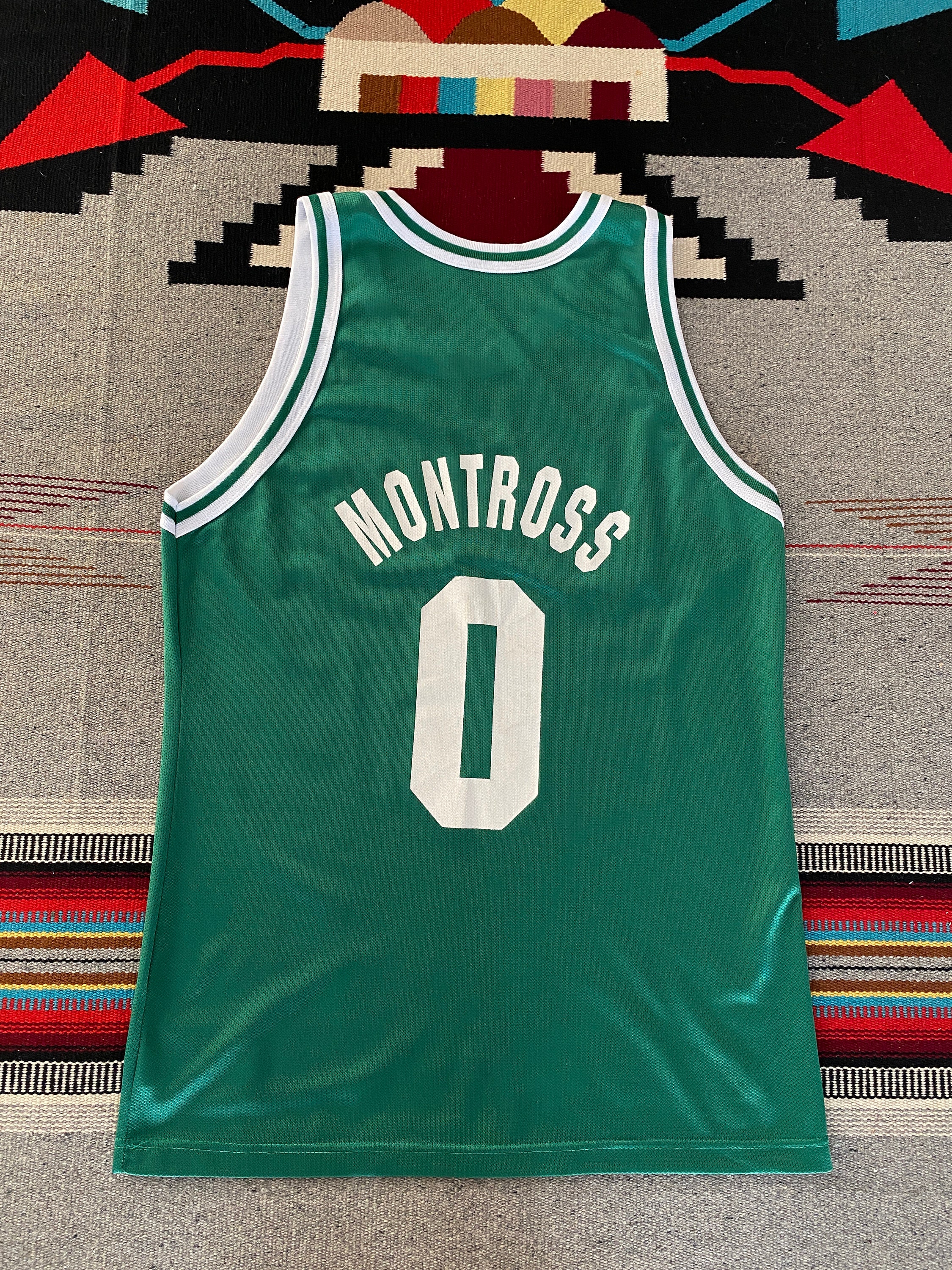 充実の品 Celtics Montross #0 44. Size Vintage in Made NBA Jersey 90s ウェア