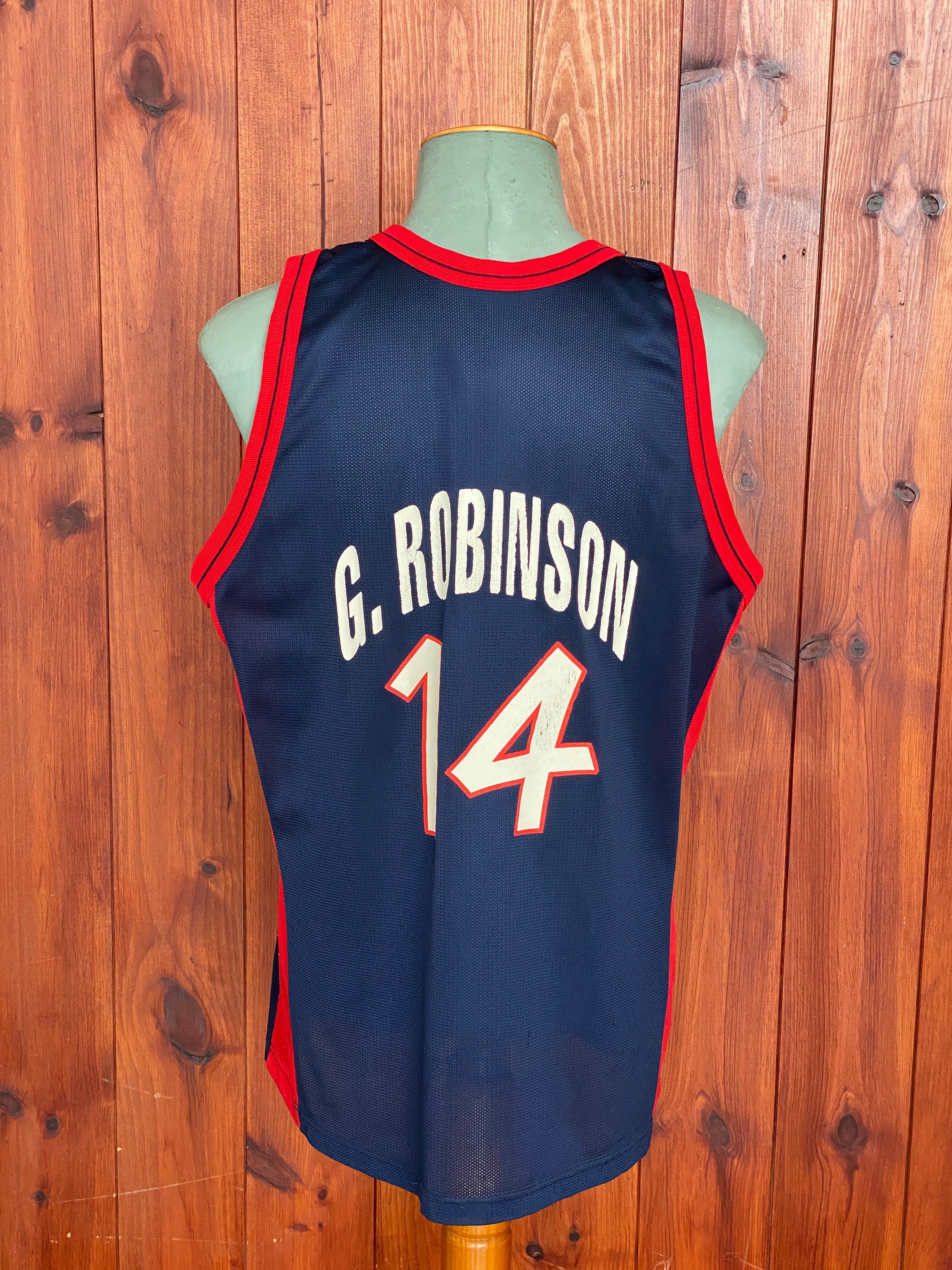 Vintage David Robinson #14 USA Dream Team NBA Jersey Champion Made