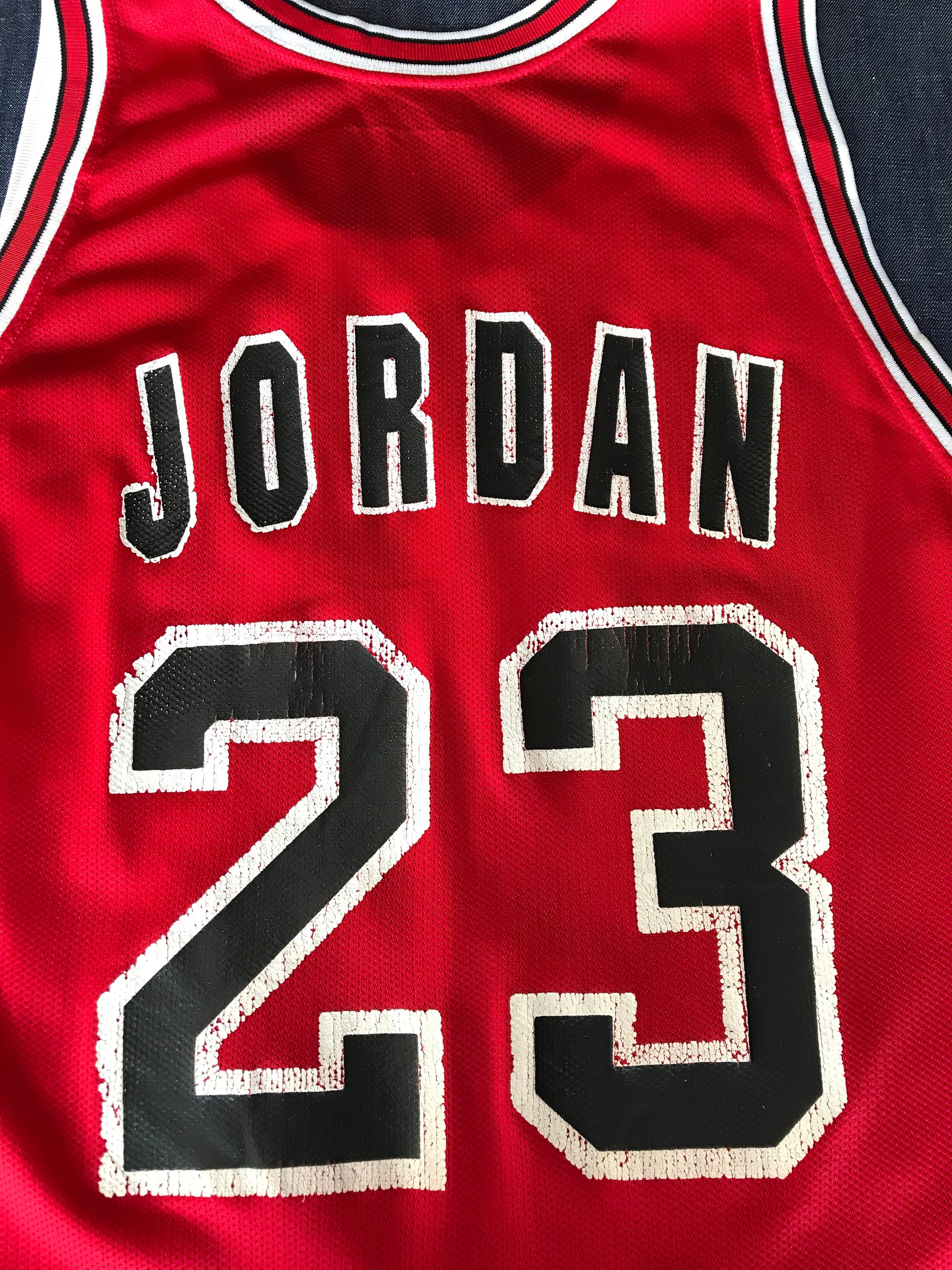 Size 48 VTG Champion Jordan Jersey Chicago Bulls 23 NBA 90s 