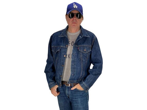 Vintage 70s Levi's 70505 Denim Trucker Jacket - Size 42US, Made in
