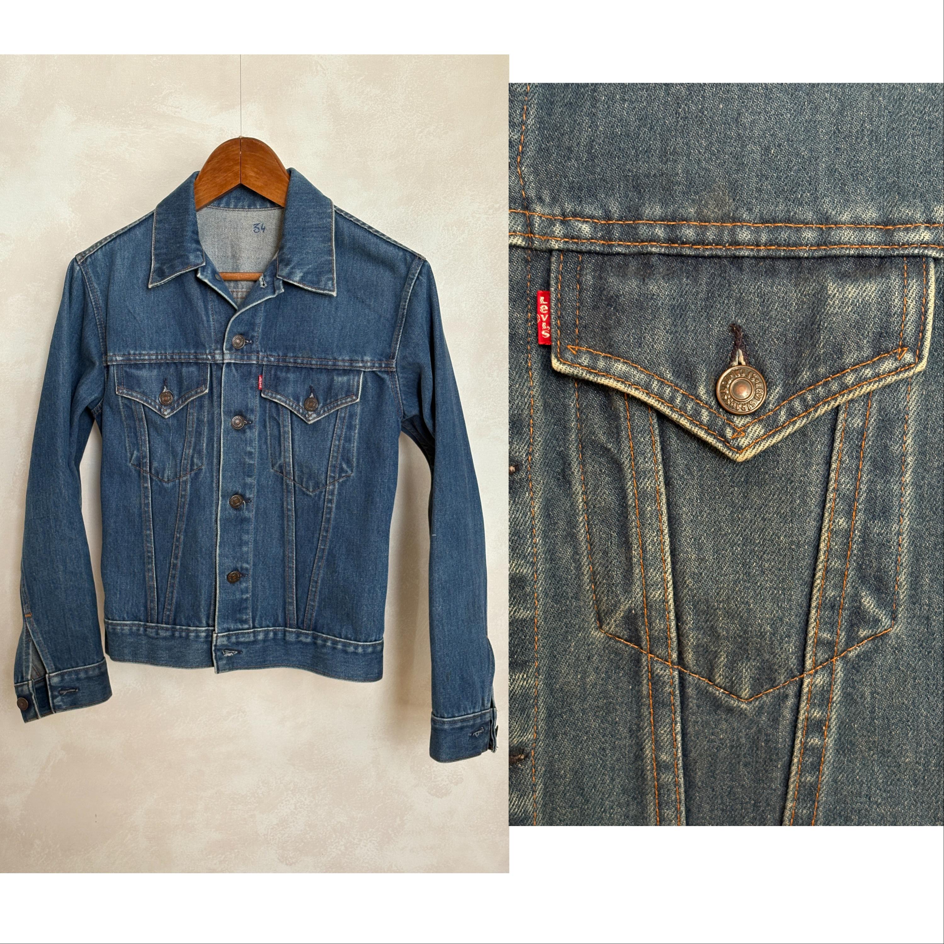 Vintage 70s Levi's Denim Jacket | 2-pocket Blue Jean Trucker