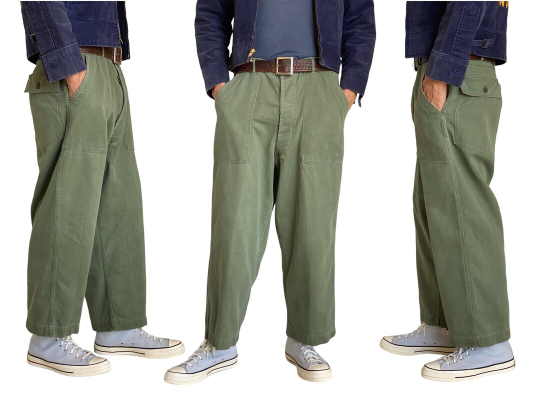 60s★US ARMY OG107 UTILITY PANTS″W32×L31★ s-l1200.jpg