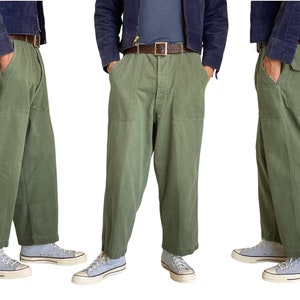 36X25. Pantalon de travail authentique OG-107 de l'armée du Vietnam, époque de la guerre du Vietnam, années 60