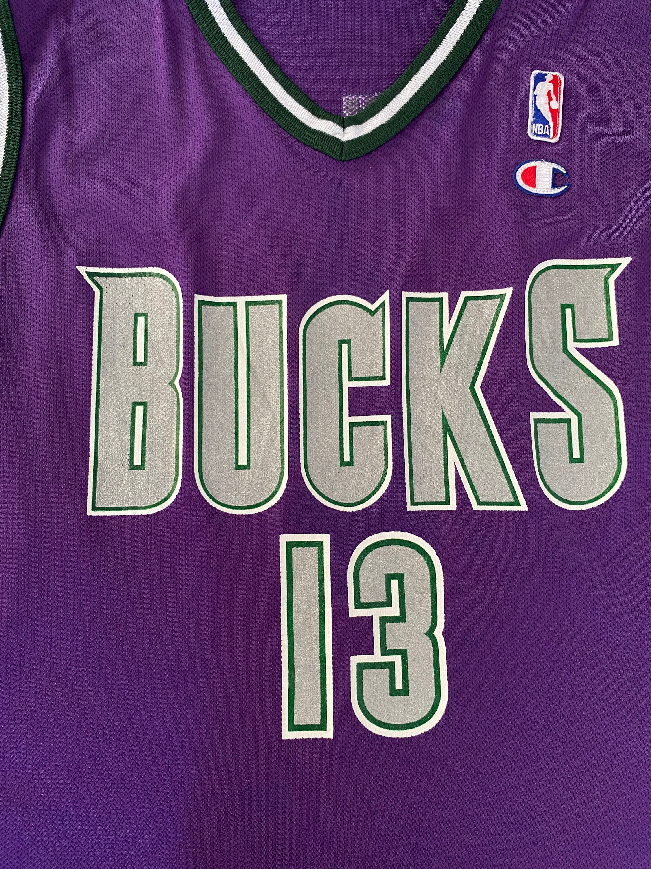 Rare Vintage 90s Champion Milwaukee Bucks #13 Glenn Robinson