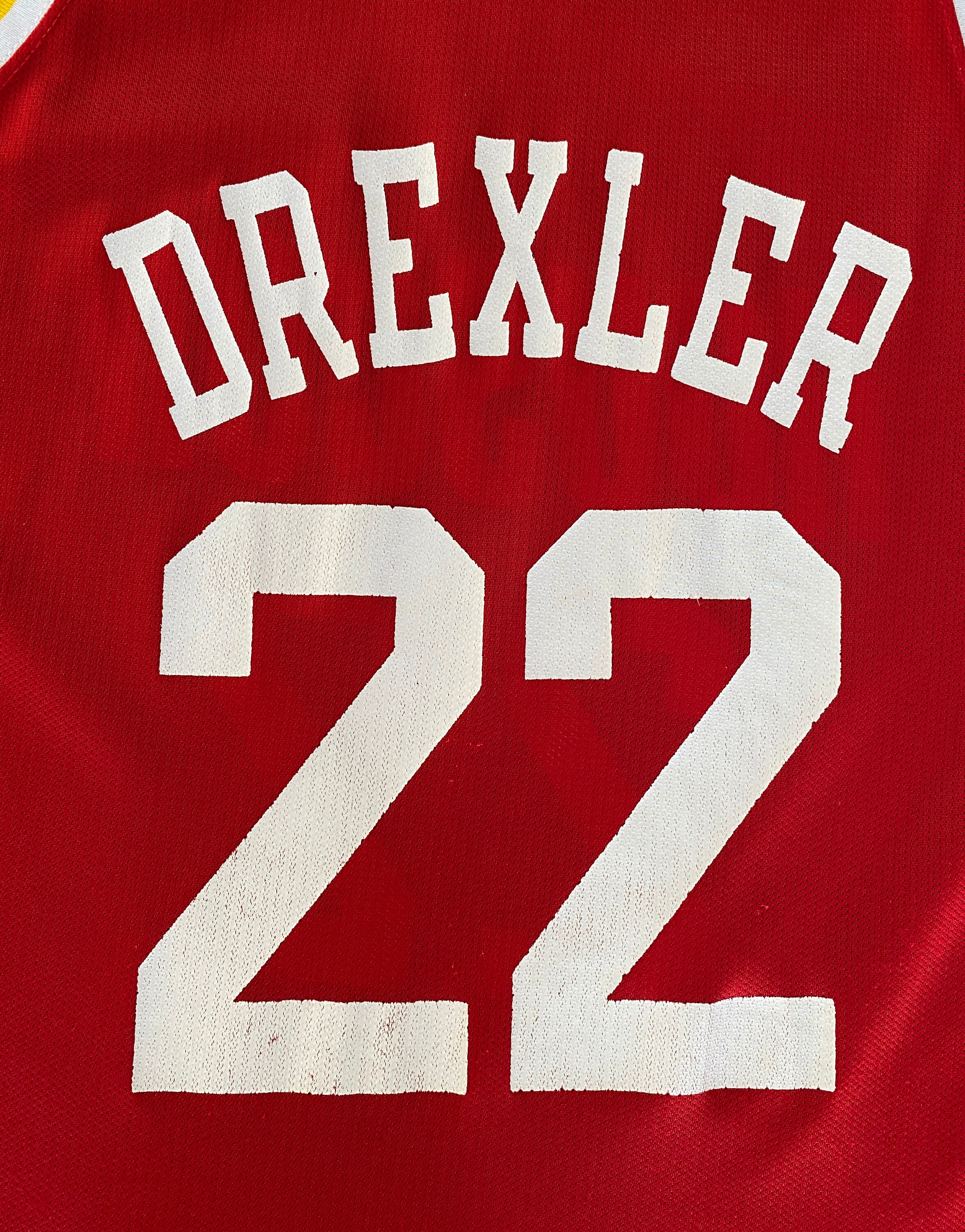 NBA Champion HOUSTON DREXLER 22 ジャージ L Houston Rockets 22 Clyde Drexler NBA Basketball Champion