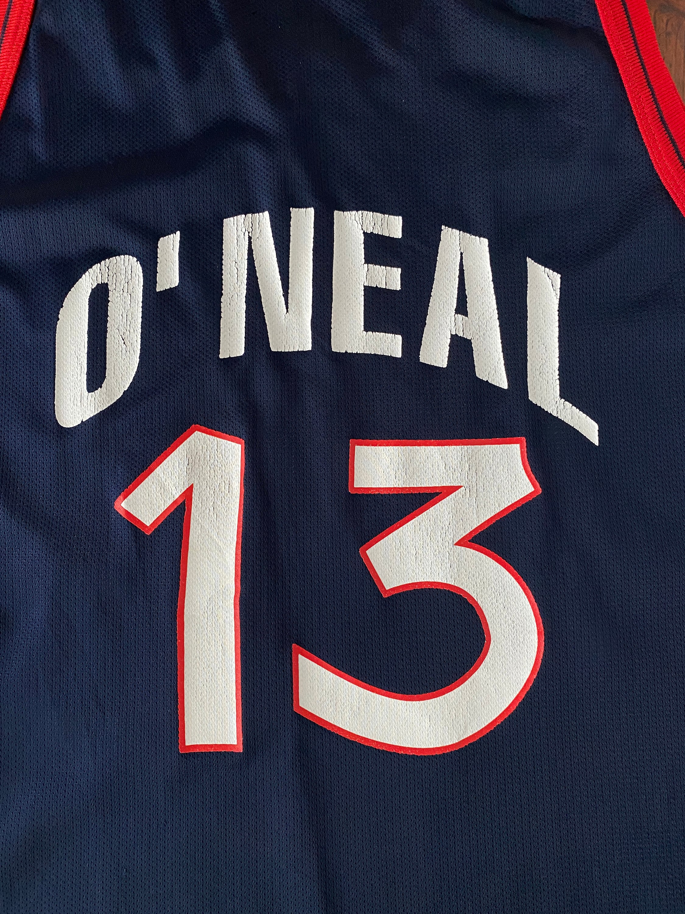 Vintage 90s Shaq O'neal #13 USA Dream Team NBA Jersey – Made by