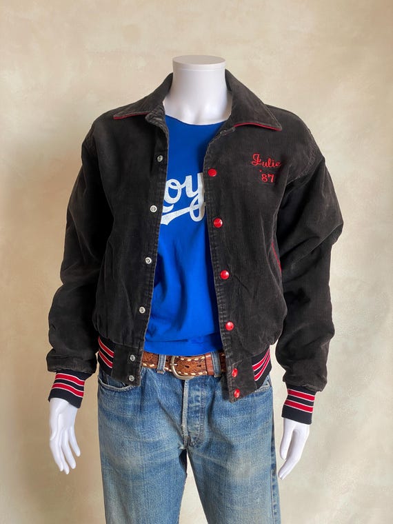 Size XS. Vintage Black Corduroy Jacket Made in USA - Etsy Israel Size XS. Vintage Black Corduroy Jacket Made in USA - Etsy Israel