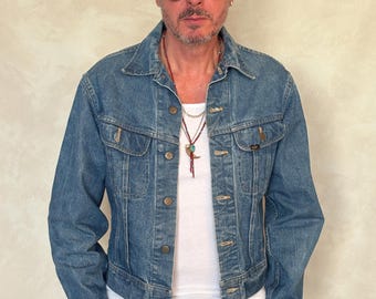 Vintage 80s Lee Denim Jacket |made in USA | Size 40US | Classic