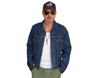 Vintage 80s Levi's Denim Trucker Jacket - Size 42US - Made in USA
