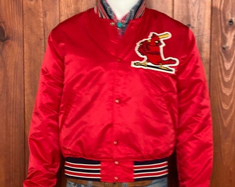 Vintage 1980s St. Louis Cardinals Satin Bomber Starter Jacket / Street –  LOST BOYS VINTAGE