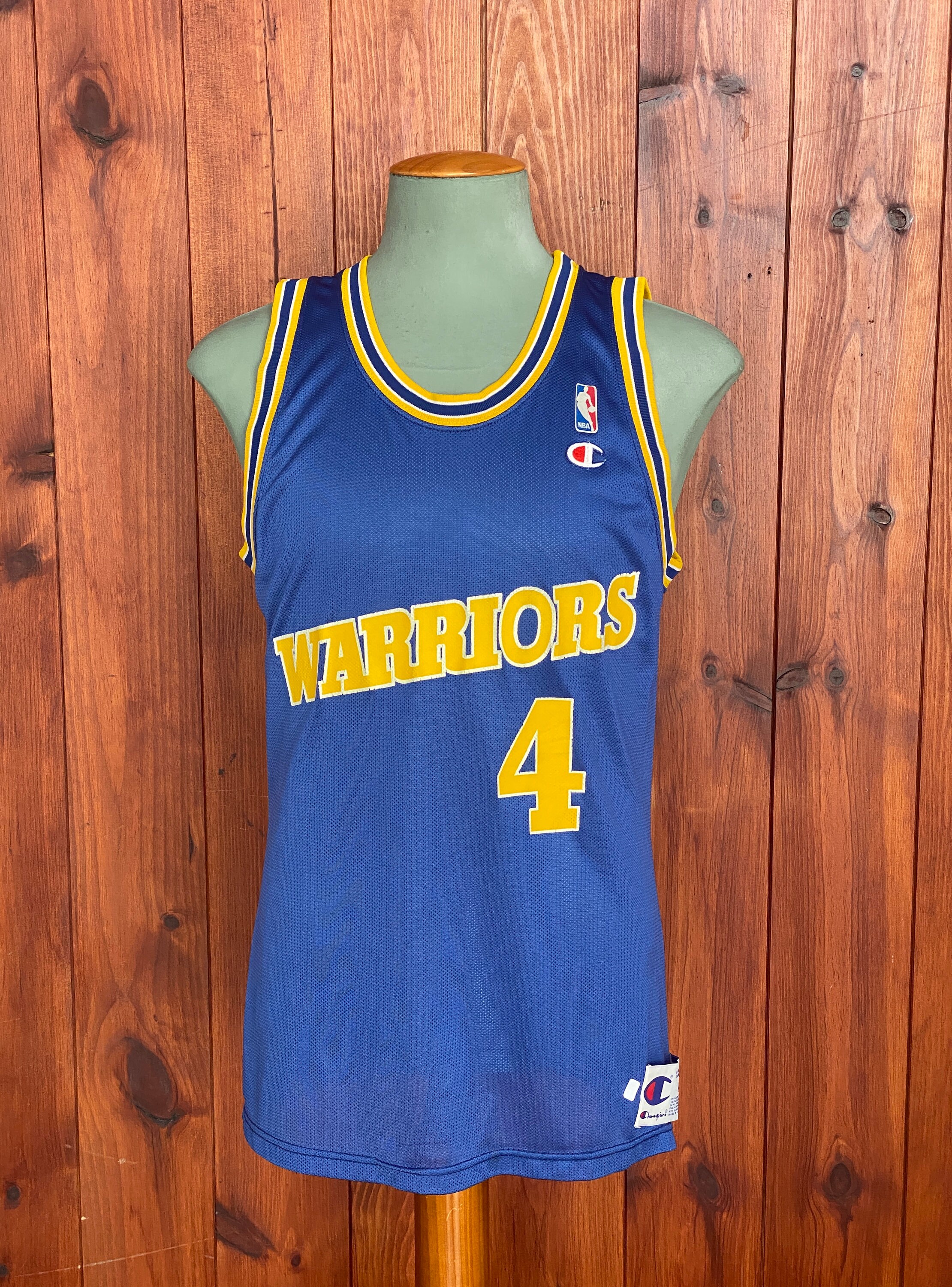 Vintage 90s Champion Chris Webber #4 Golden State Warriors Jersey