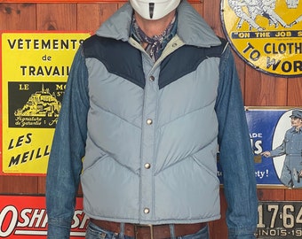 Vintage Brandon Colorado Down Vest – Made in USA – Size Medium