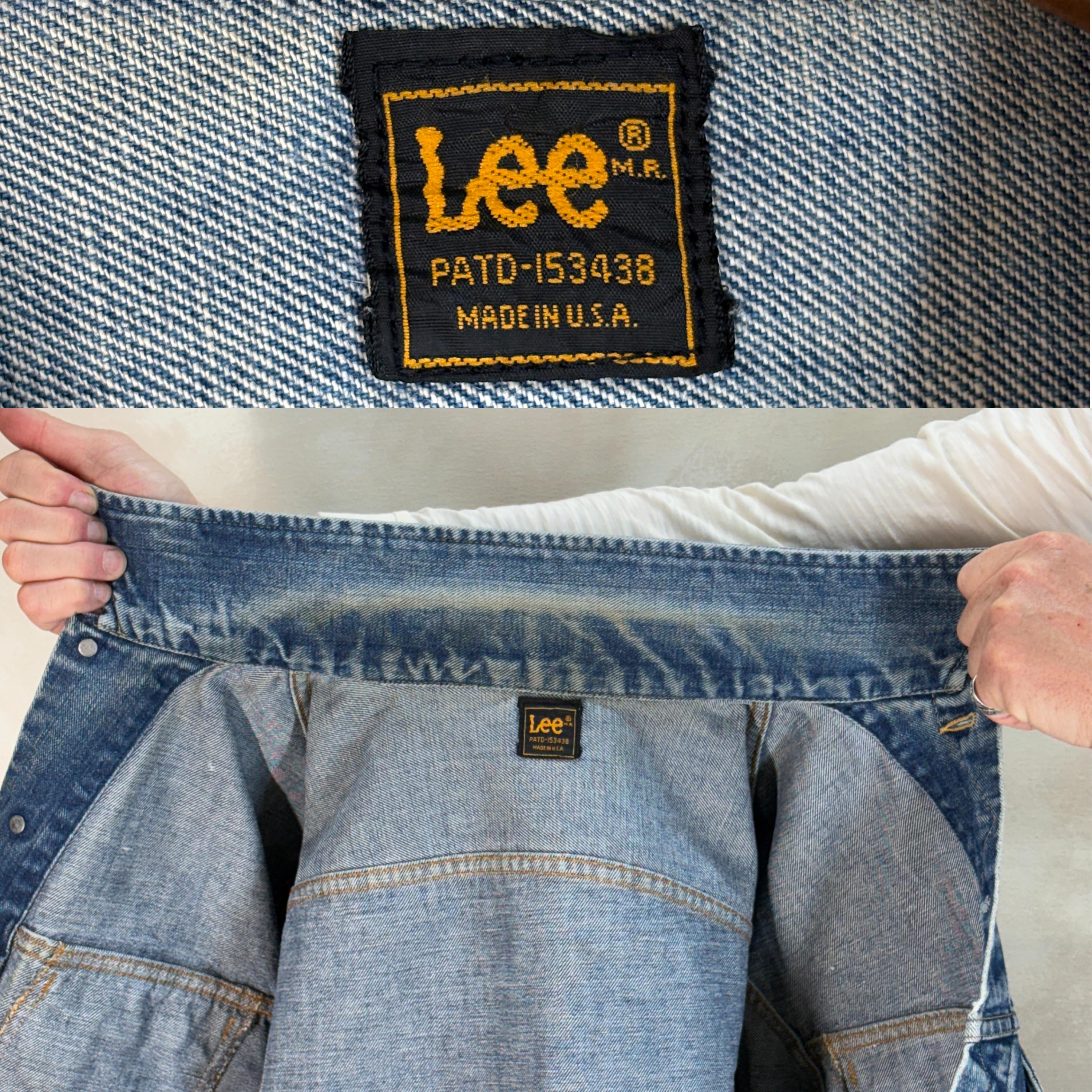 Vintage 1970s Lee Denim Jacket Made in USA – 2 Chest Pocket Type