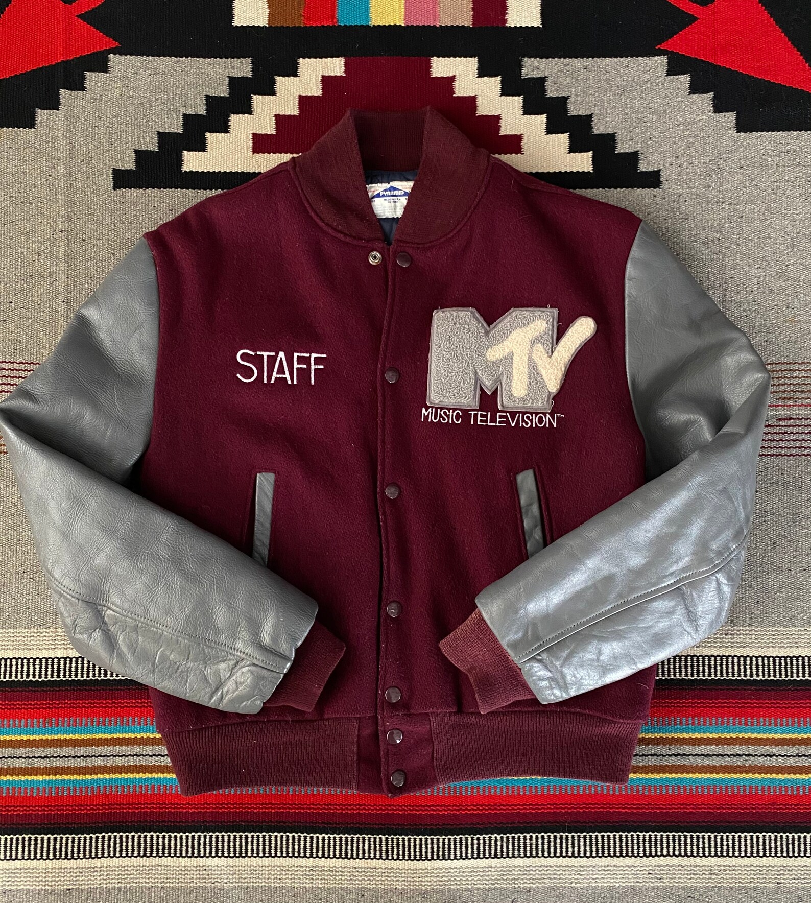 1981 Vintage MTV Original Production Varsity Staff Jacket Etsy