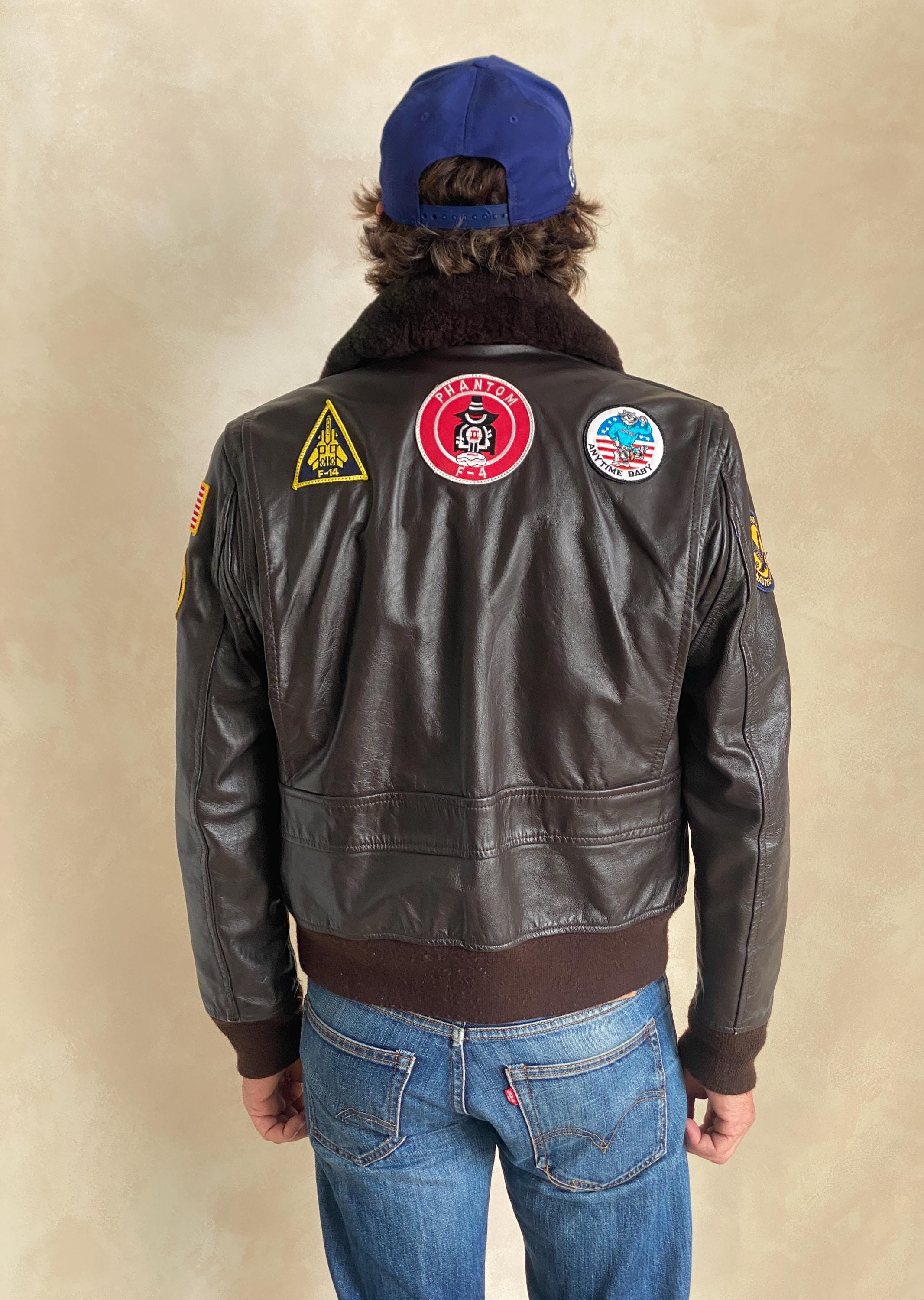 Vintage G-1 Style Leather Flight Jacket – Size 36US (46EU) Made in 