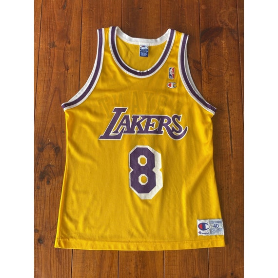 Size 40. Vintage Kobe Bryant 8 Lakers Champion NBA 90s Jersey - Etsy