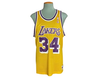 Größe 48. #34 Shaquille O&#39;Neal LA Lakers Vintage NBA Champion Jersey