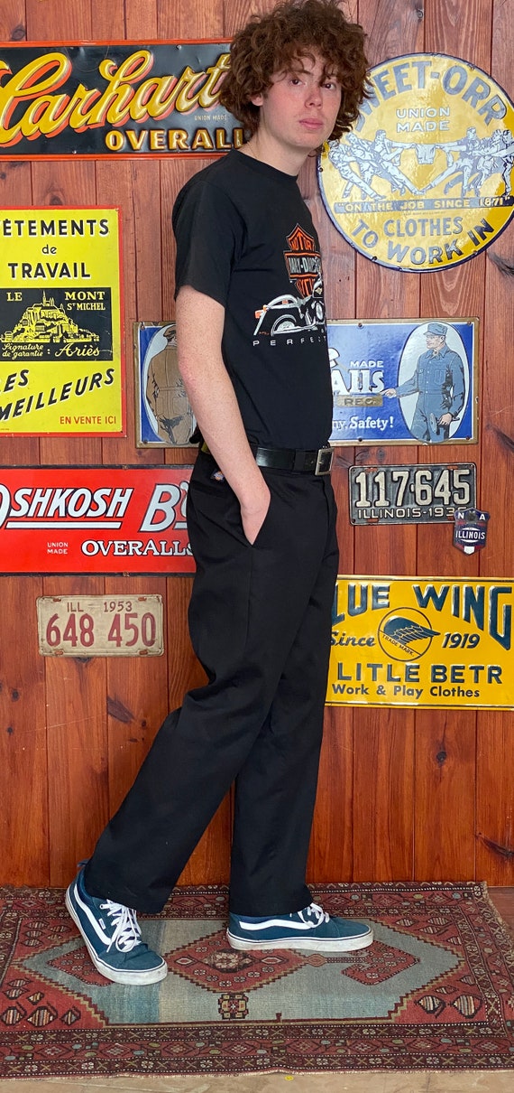 Black Vintage Dickies pants model 874 size 36X30 - image 3