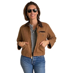 L. Vintage Carhartt-deken gevoerd jeugdjack Gemaakt in de VS