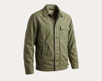 Giacca da ponte A-2 della Marina degli Stati Uniti, modello del 1979, autentico capospalla militare, taglia piccola.