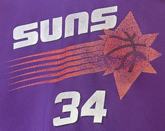 Vintage 90s Champion Phoenix Suns #34 Charles Barkley NBA Jersey