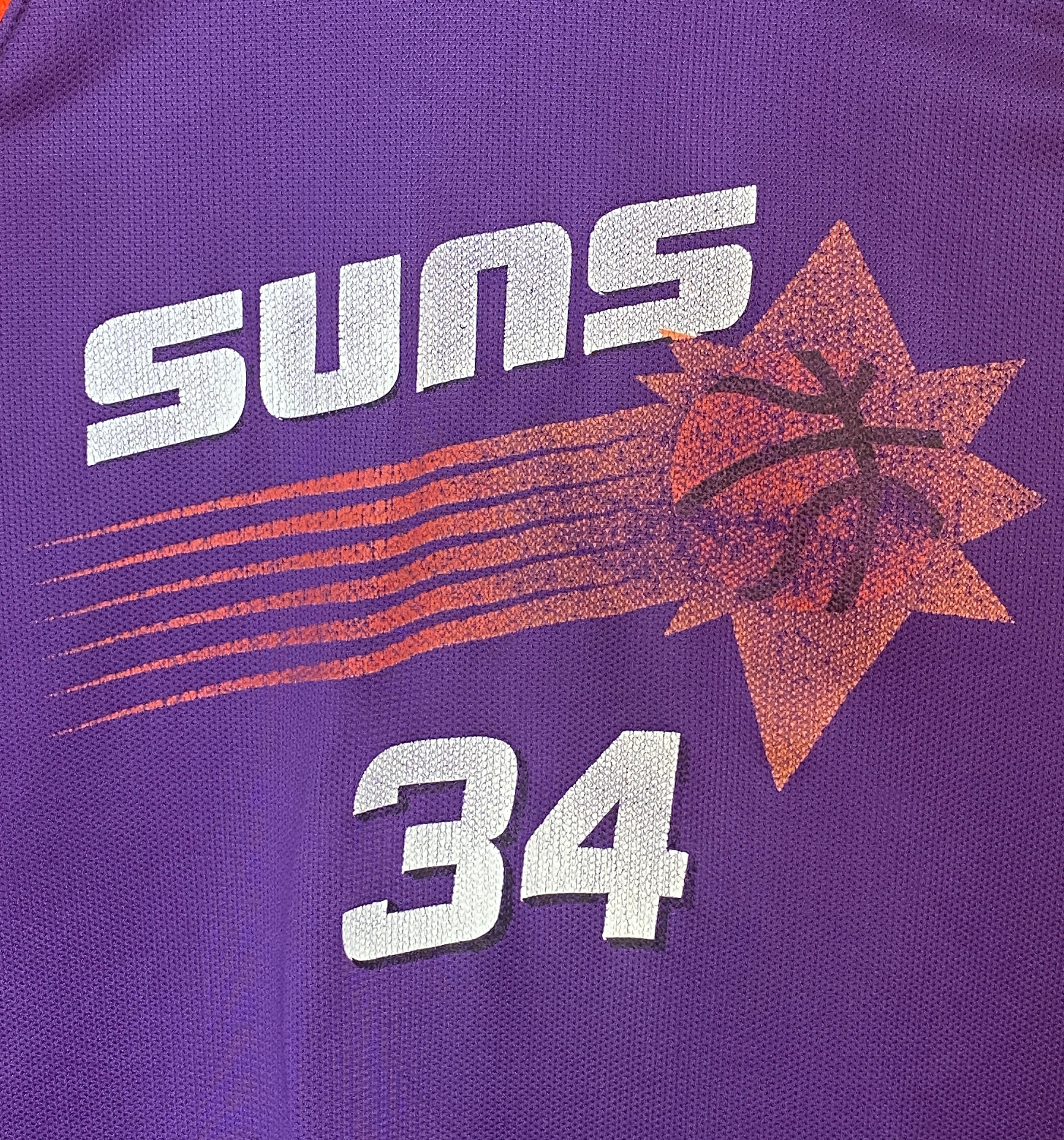 Vintage 90s Champion Phoenix Suns #34 Charles Barkley NBA Jersey
