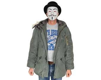 Parka Snorkeling US Army N-3B - Taille S Vert - Pour Temps Extrêmement Froid - Occasion