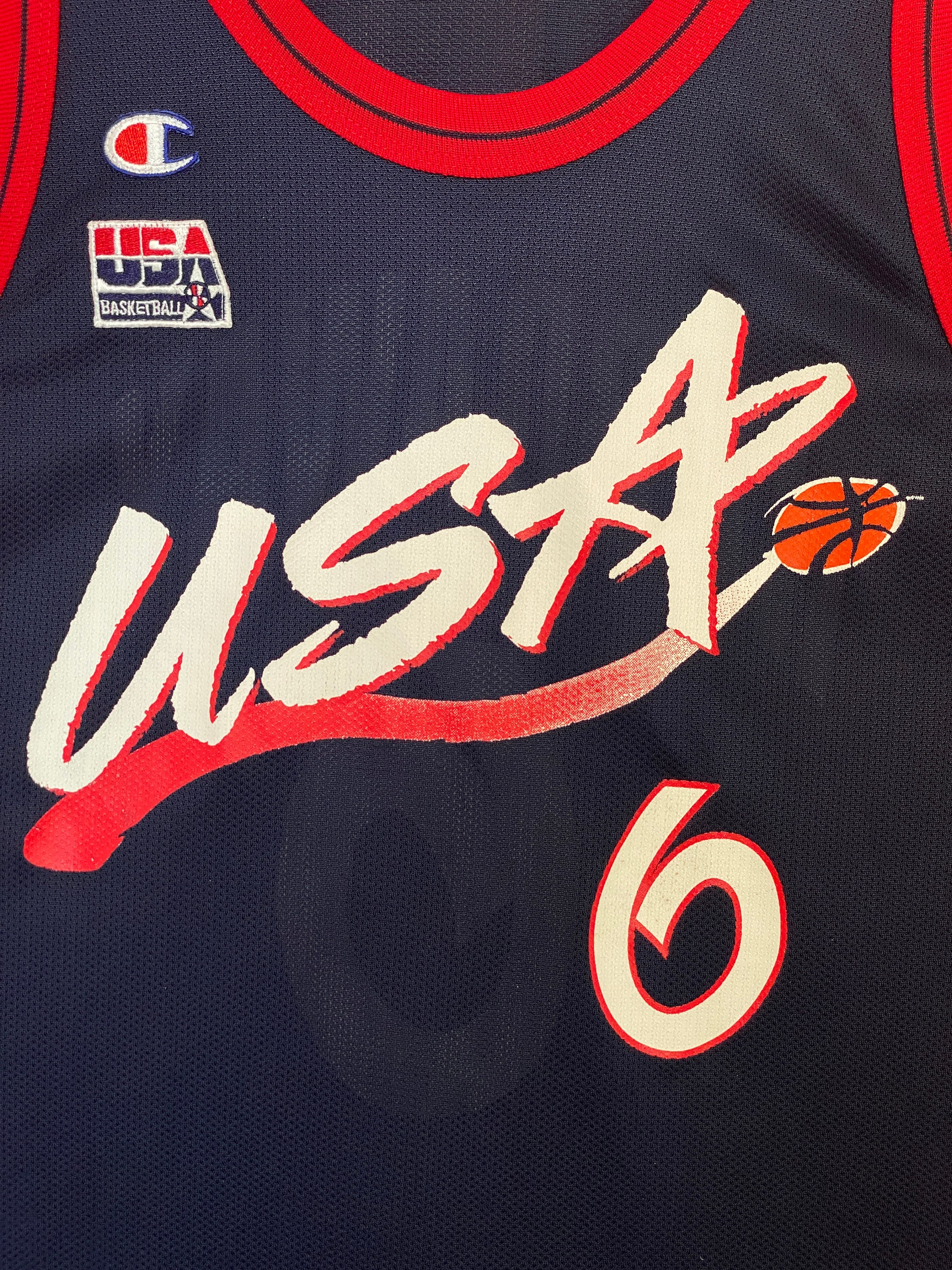 Vintage 90s Champion USA Basketball #6 Anfernee Hardaway Dream