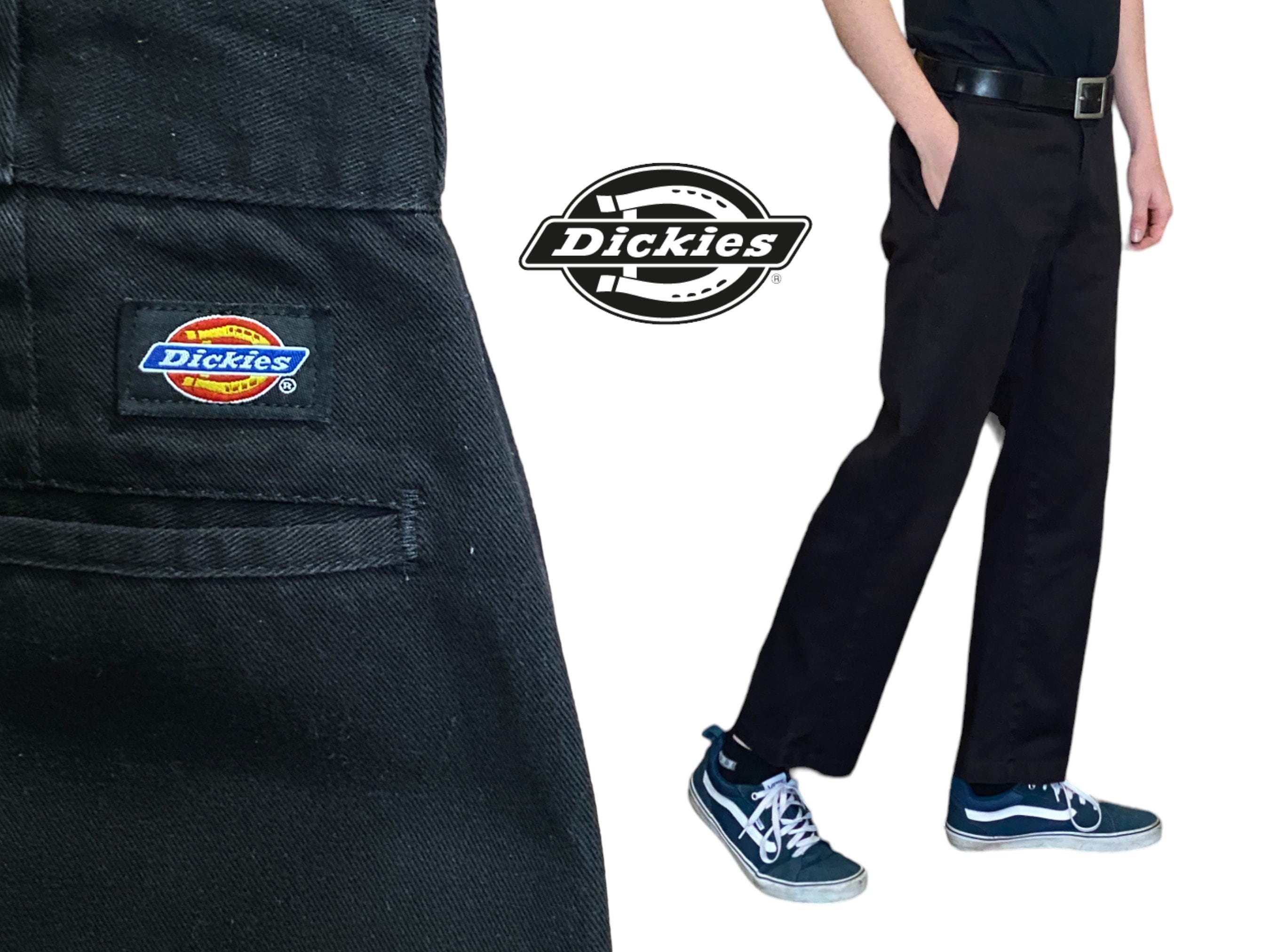 33X30 Black Vintage Dickies Pants Model 874 - Etsy