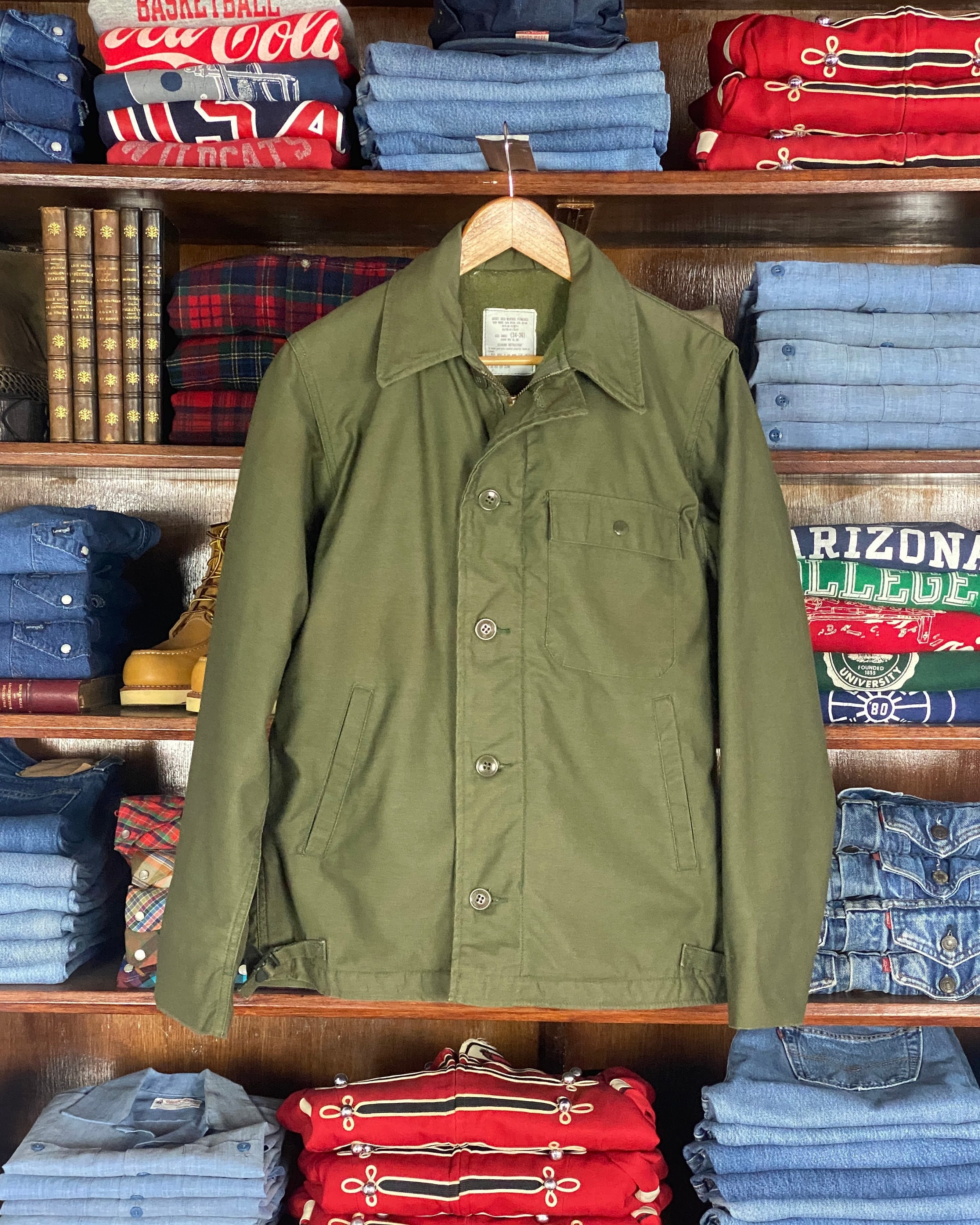 Size Small. Authentic Vintage 1984 A2 US Navy Deck Jacket Etsy