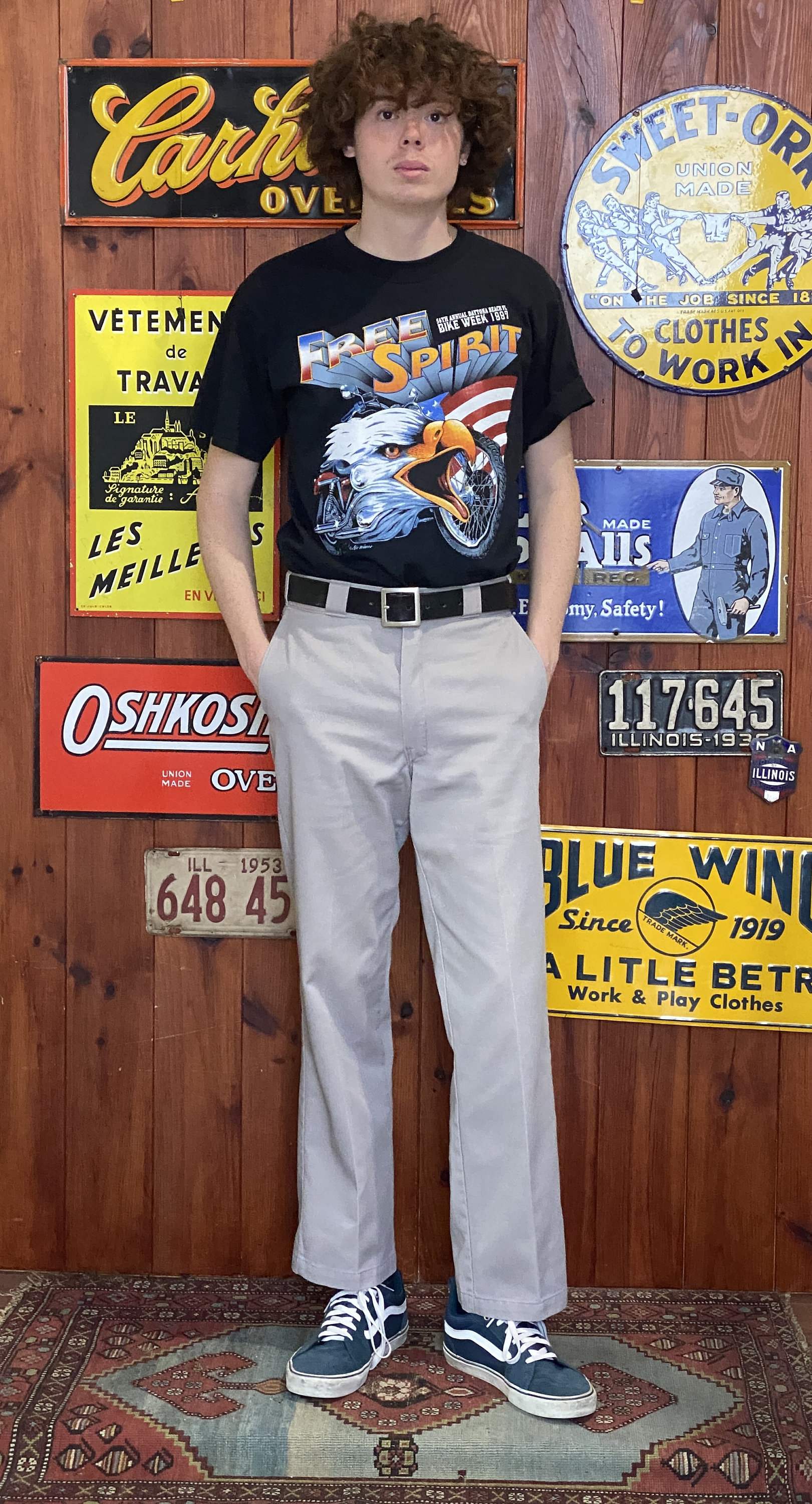 Vintage Dickies 874 Work Pants | Grey Classic Straight-leg