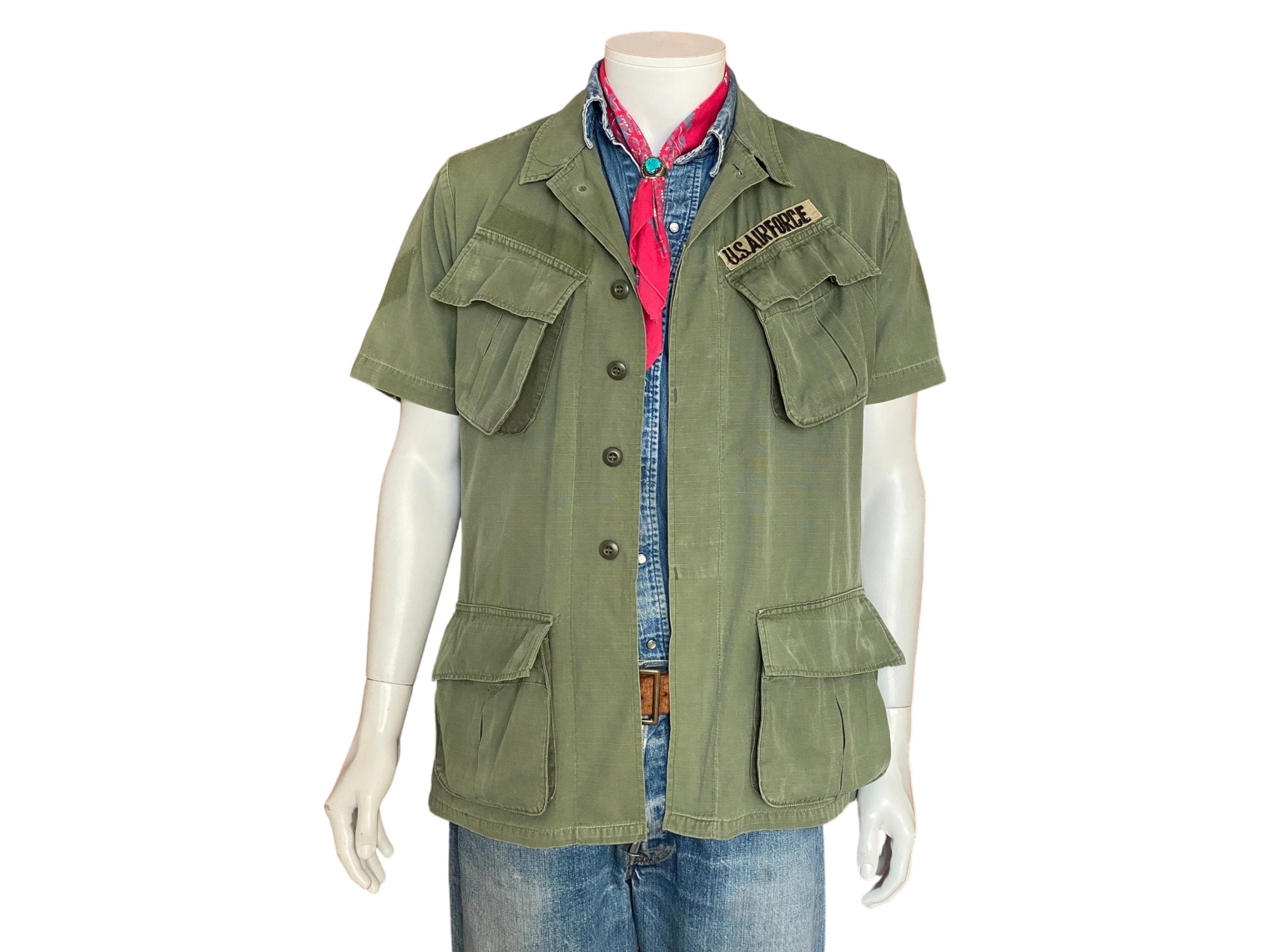 ジャケット・アウター Vintage Vietnam shirt Vintage 1960's Embroidered Vietnam Souvenir Jacket – La Lovely Vintage