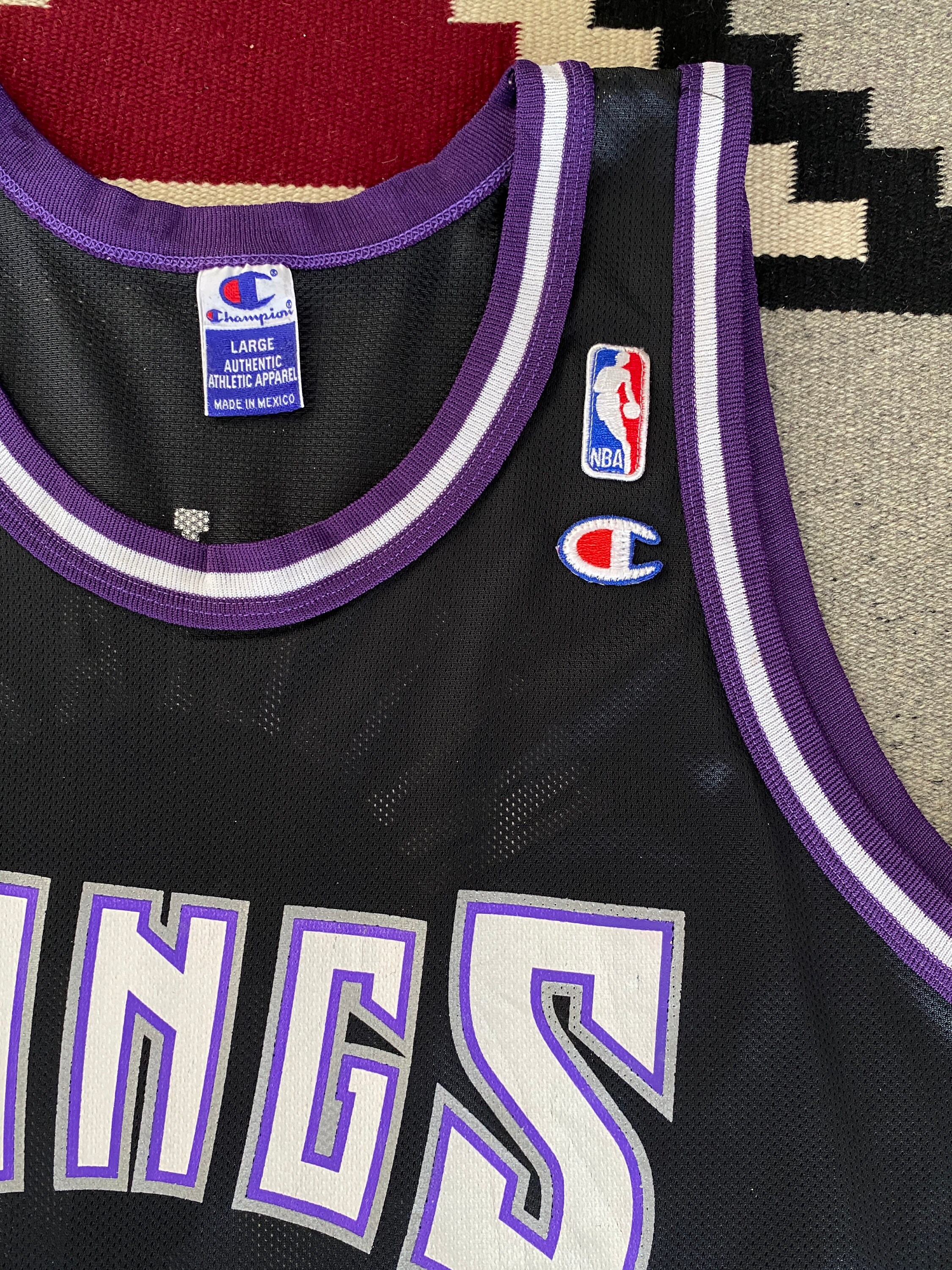 Size 44. # 55 Jason Williams 90s Champion NBA Kings Jersey