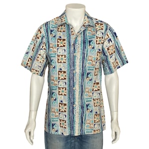 Large. Vintage 70s Hawaiian cotton shirt Made in USA