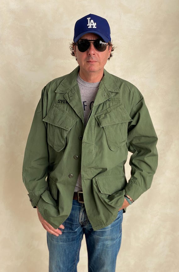 ジャケット・アウター 70s jungle fatigue jaket navy overdye 70s jungle fatigue jaket navy overdye メンズ