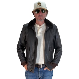 Size 38US / 48EU. 2001 Vintage Cooper G-1 Flight Jacket Made in USA - Leather Bomber