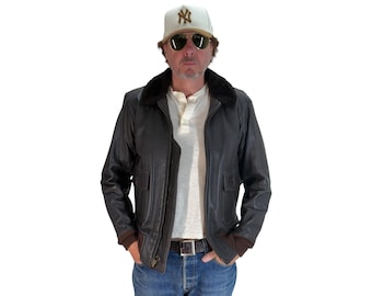 Vintage 1976 USN G-1 Leather Jacket SZ 44 - Etsy