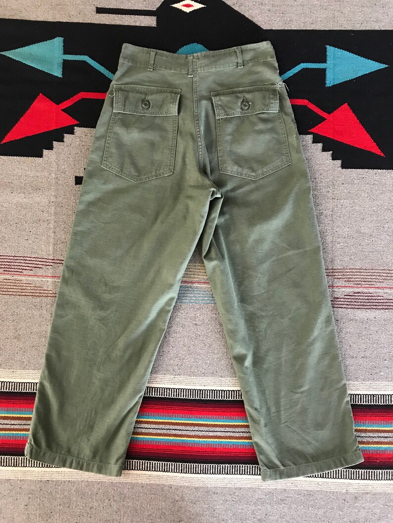 Vintage OG107 fatigue pants Measured size 28x28 army Etsy